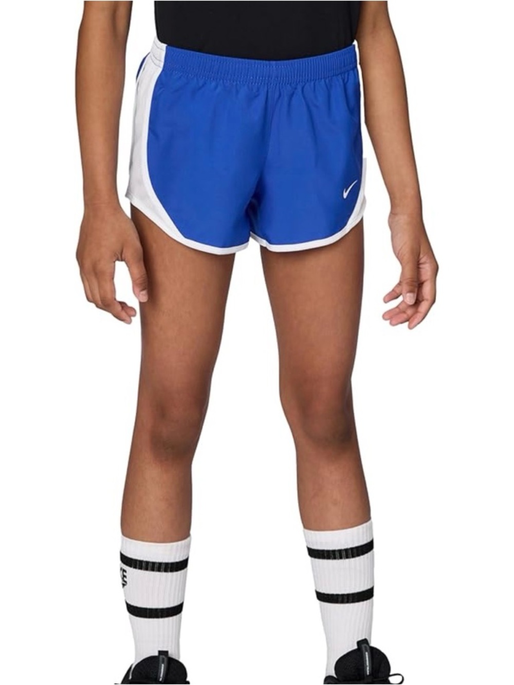 Nike Kids Royal Blue and White Athletic Shorts